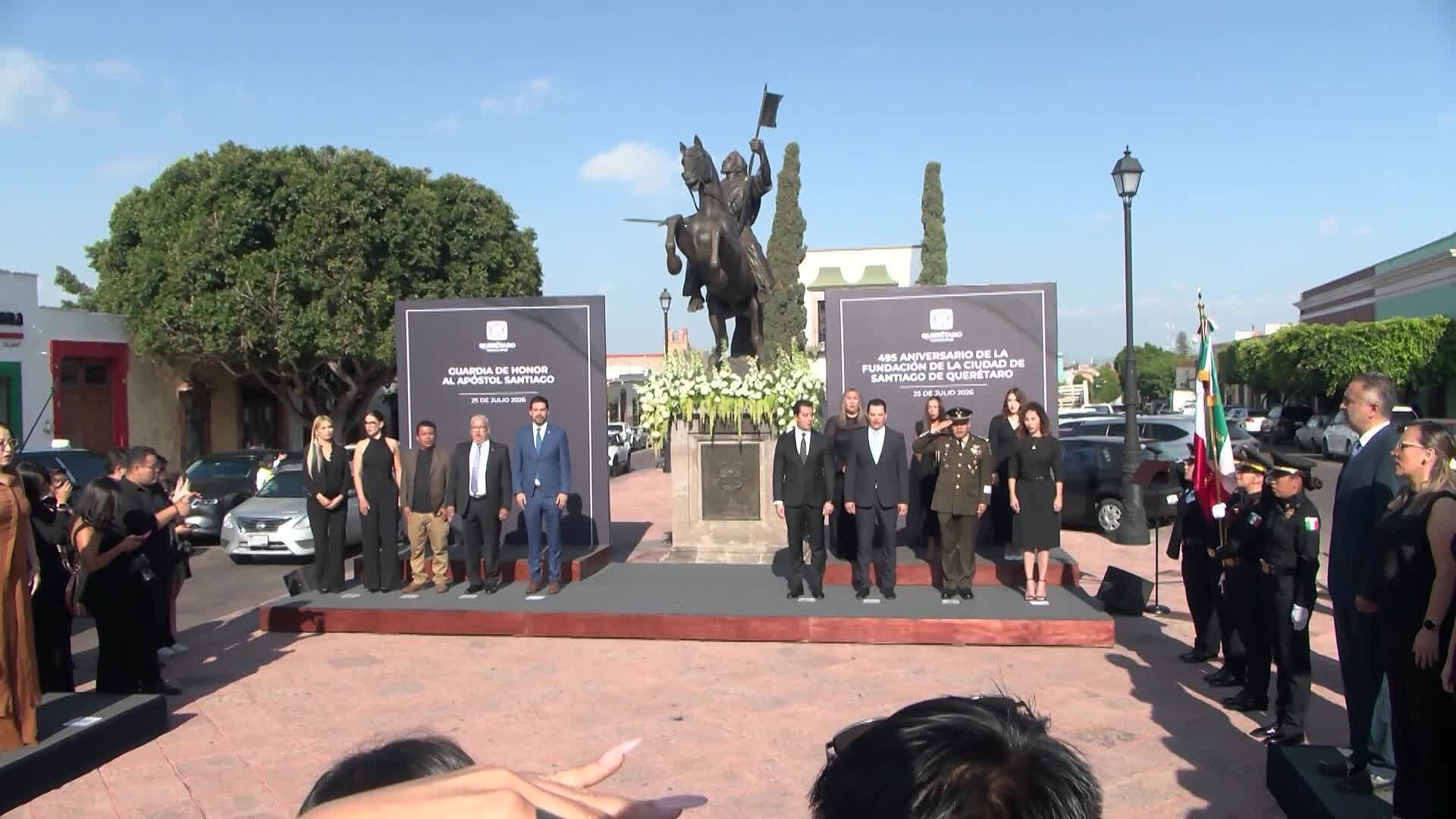 Rinden Homenaje a Santiago Apóstol por el 495 Aniversario de la Ciudad de Querétaro