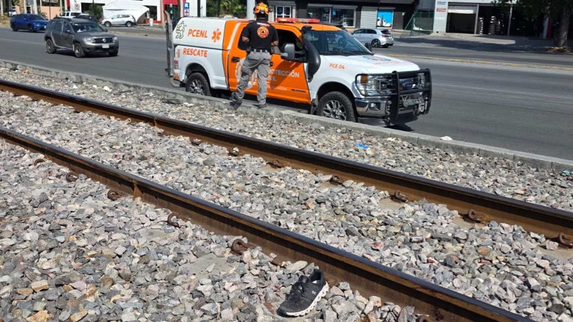 Queda Hombre Grave Tras Ser Arrollado por el Tren en Monterrey
