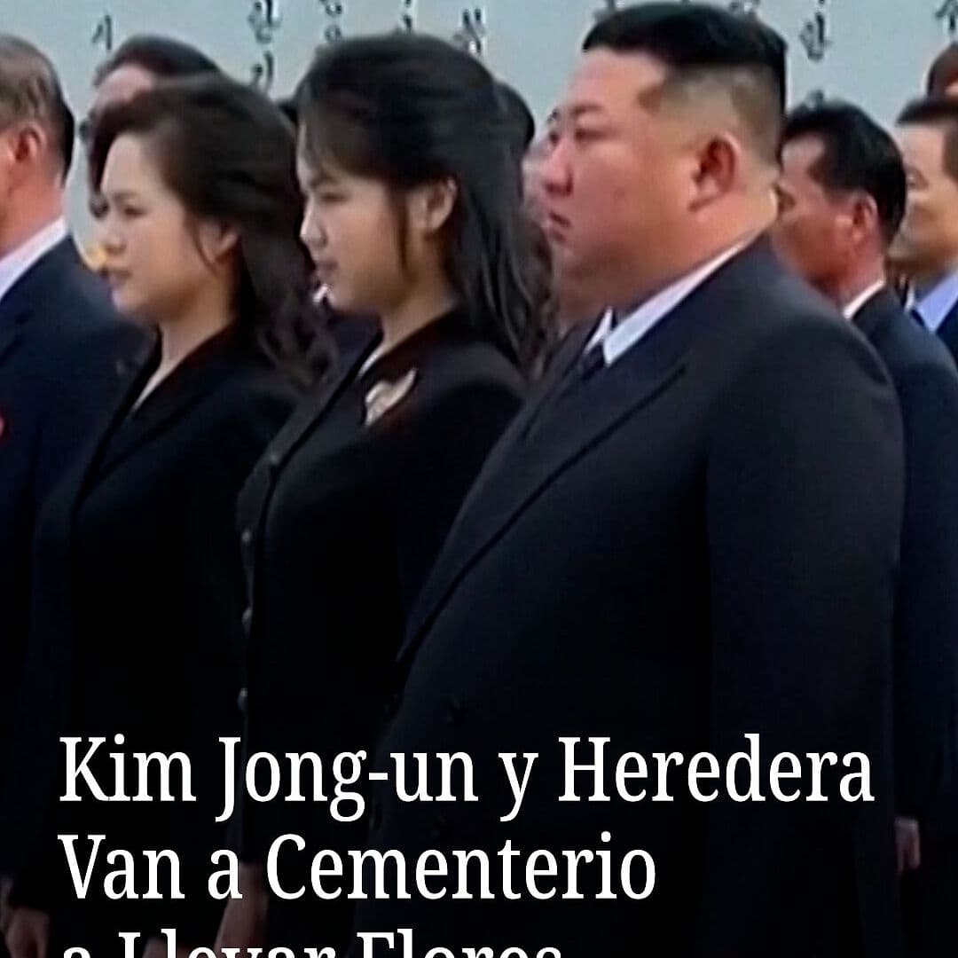 Kim Jong-un y Heredera Van a Cementerio a Llevar Flores