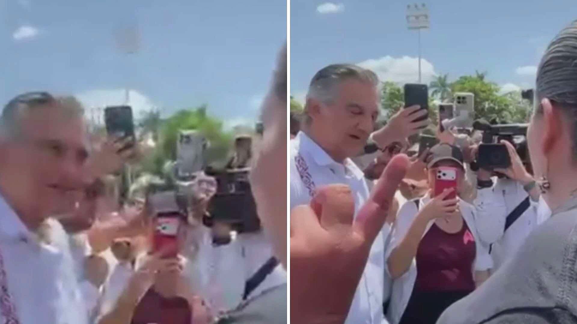 Abuela de Dafne Irrumpe Evento de Gobernador de Tamaulipas y Exige Justicia por su Nieta