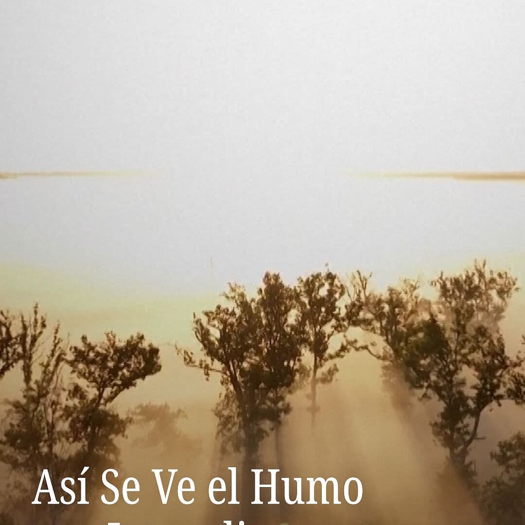 Columna de Humo por Incendios en Francia