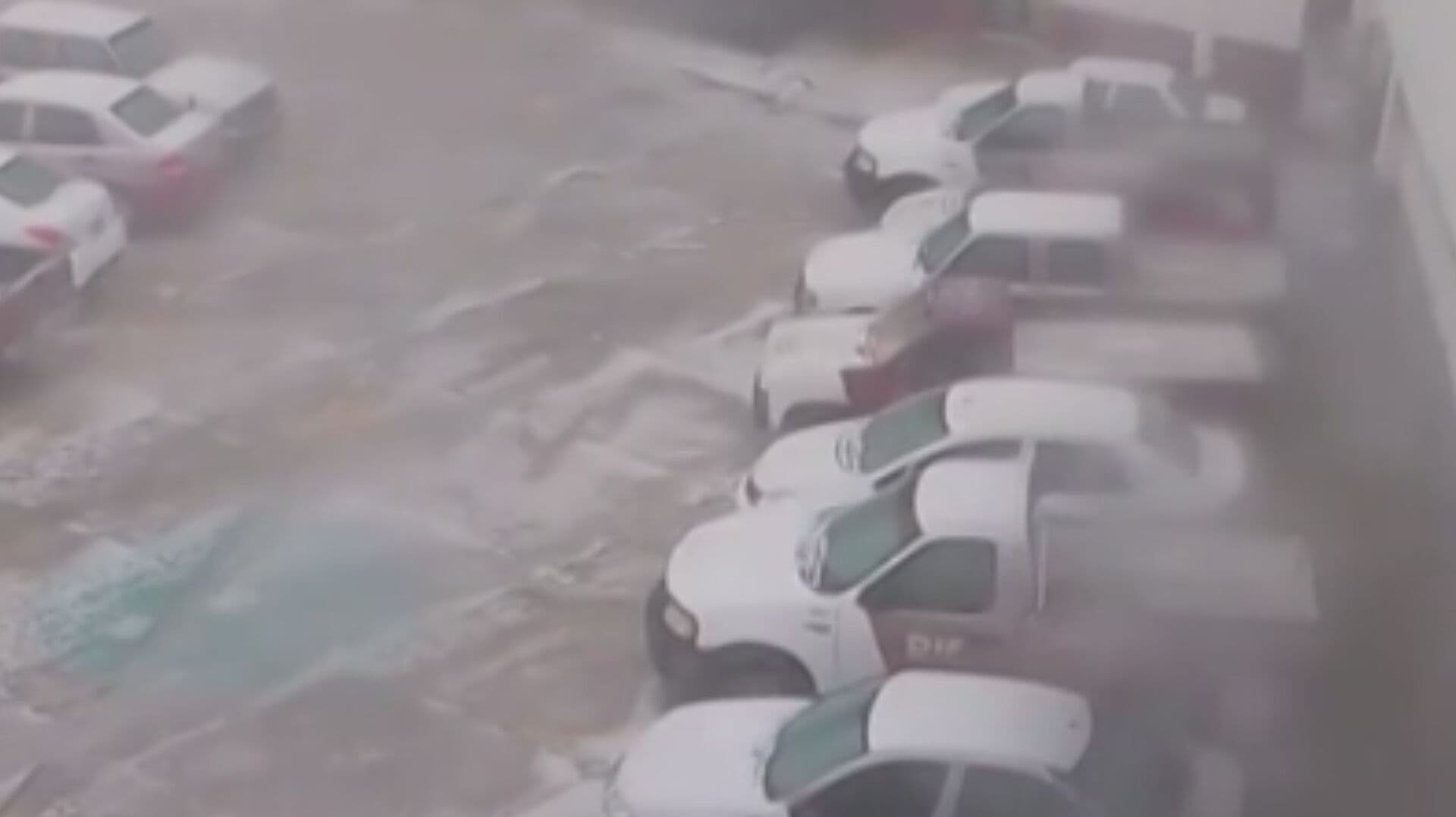 Tormenta y Granizada Azotan Calles de Toluca Hoy 28 de Julio