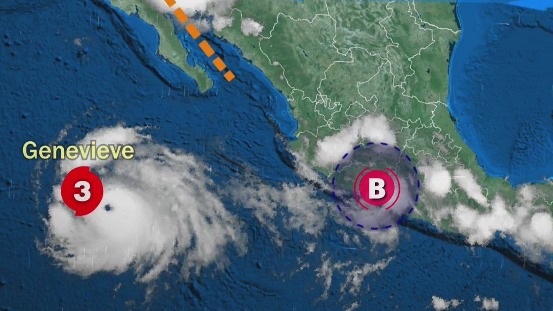 ¿Cuál es la Ubicación del Huracán Genevieve y Cuáles son las Afectaciones en México?