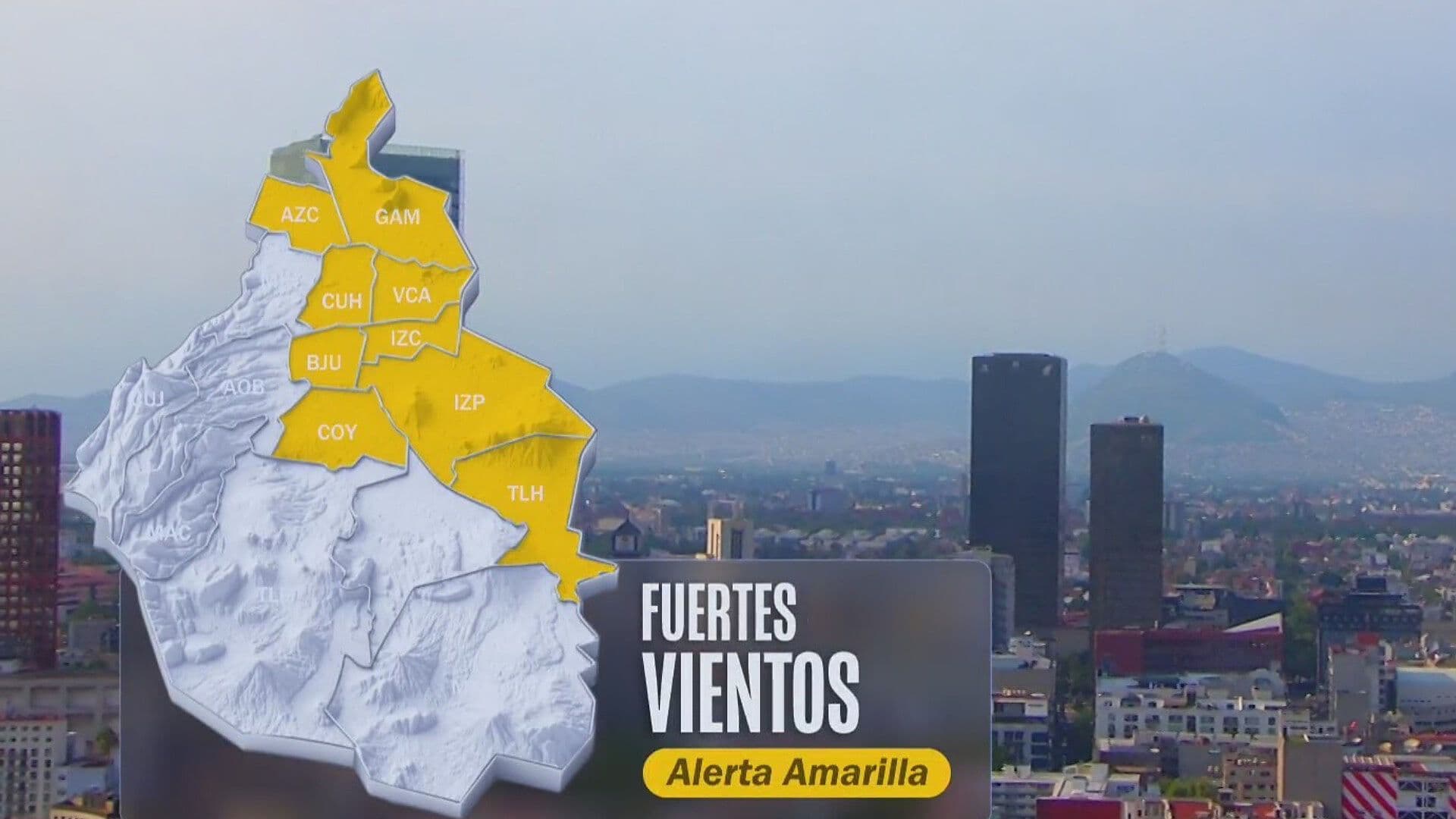 ¿Dónde Hay Alerta Amarilla por Fuertes Vientos en CDMX Hoy 28 de Julio de 2026?
