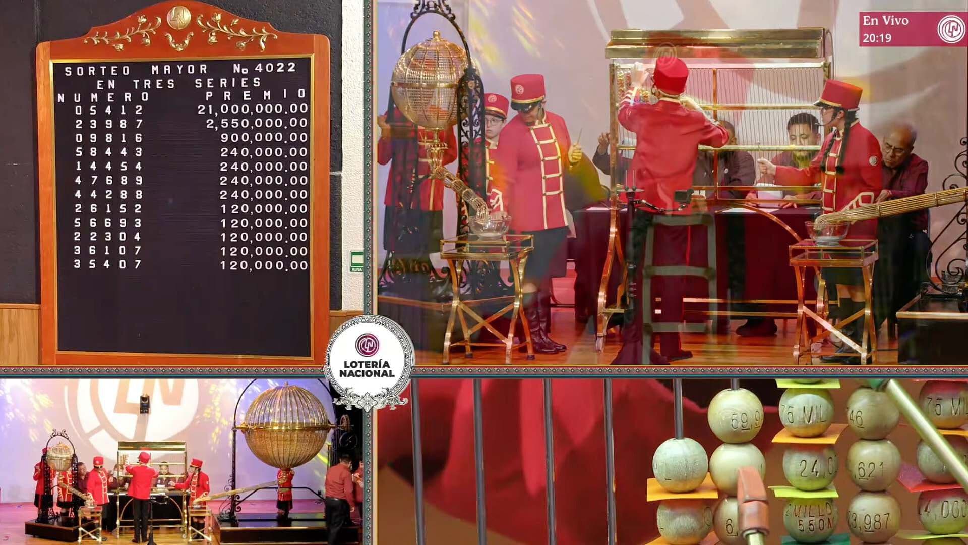 Resultado Premio Sorteo Mayor 4022 Lotería Nacional de Hoy 28 de Julio del 2026