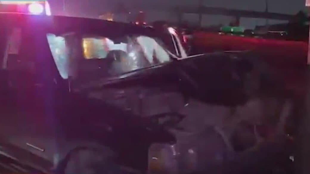 Deja 2 Heridos Choque Contra Muro de Paso a Desnivel en Escobedo