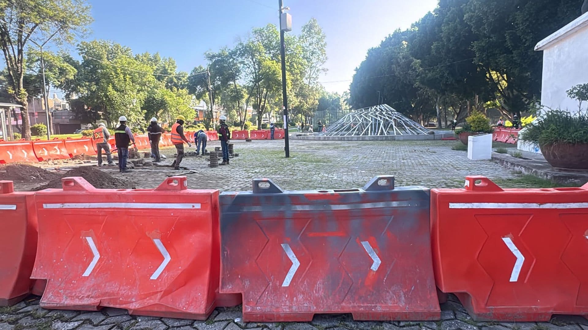 Inician Obras Cablebús en Puebla Construcción Estación CEHNCH Bulevar 5 Mayo