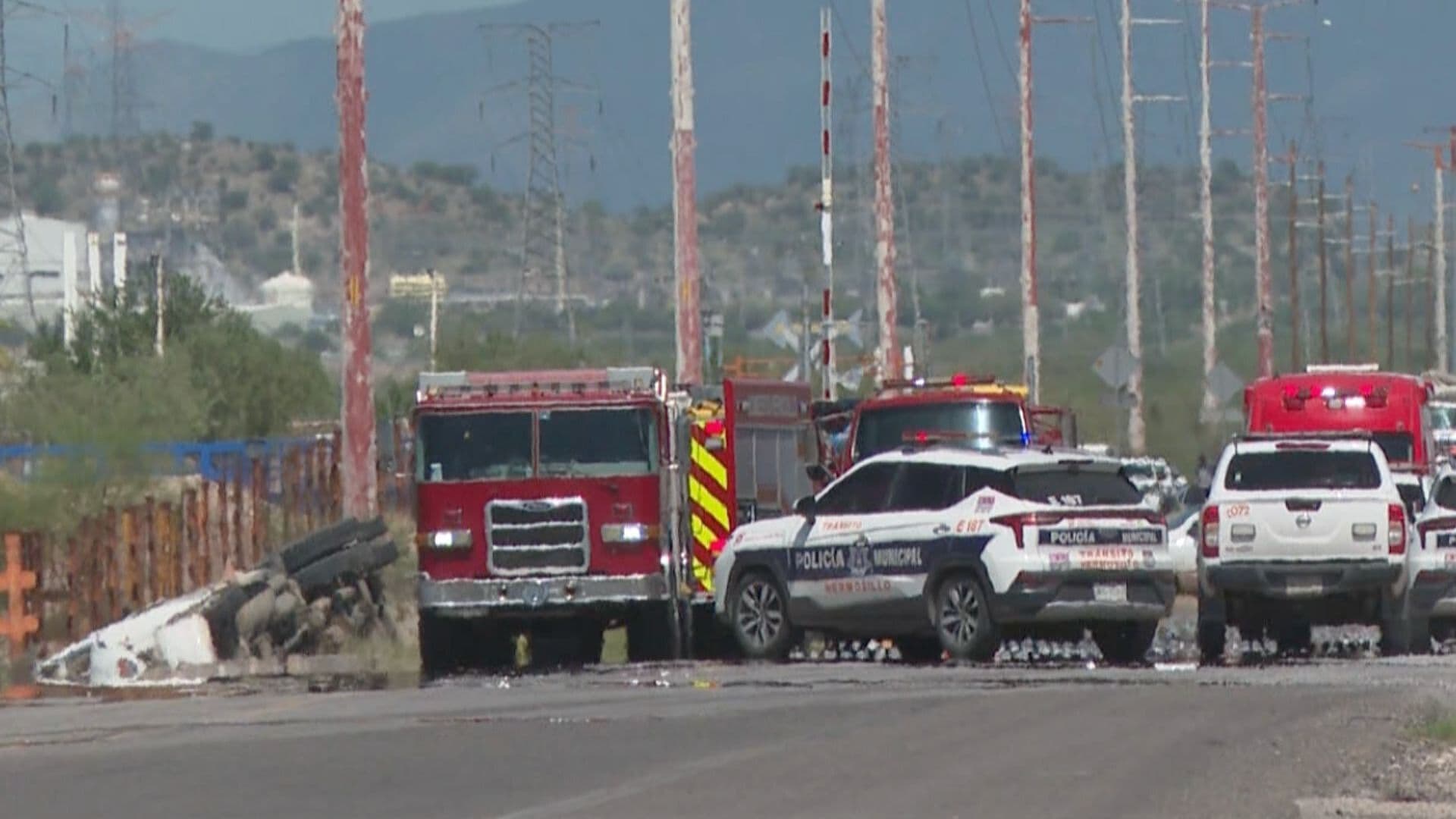 Vuelca Pipa con Gas en Carretera Hermosillo-Sahuaripa en Sonora