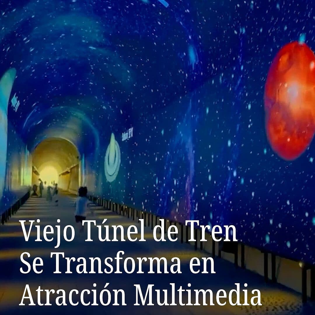 Viejo Túnel de Tren se Transforma en Atracción Multimedia