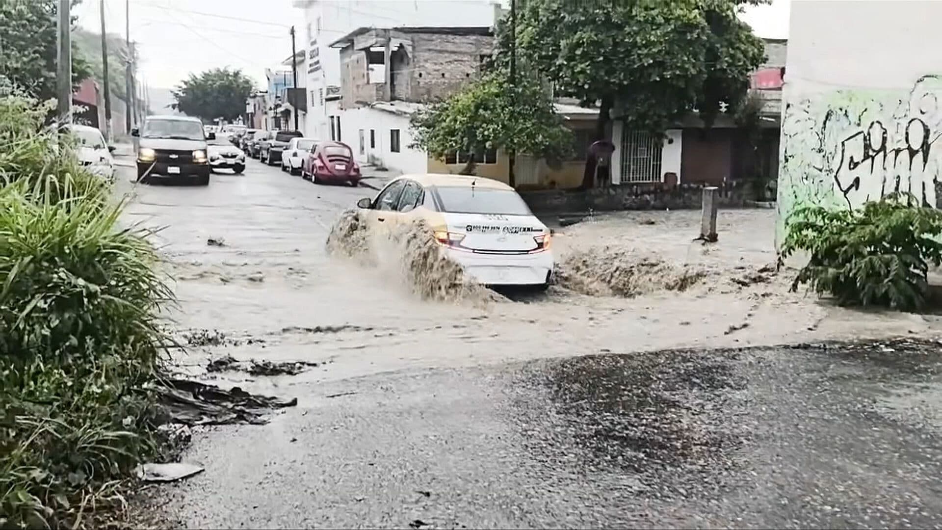 Lluvias Causan Estragos en México: Se Reportan Inundaciones, Crecidas de Ríos y Árboles Caídos