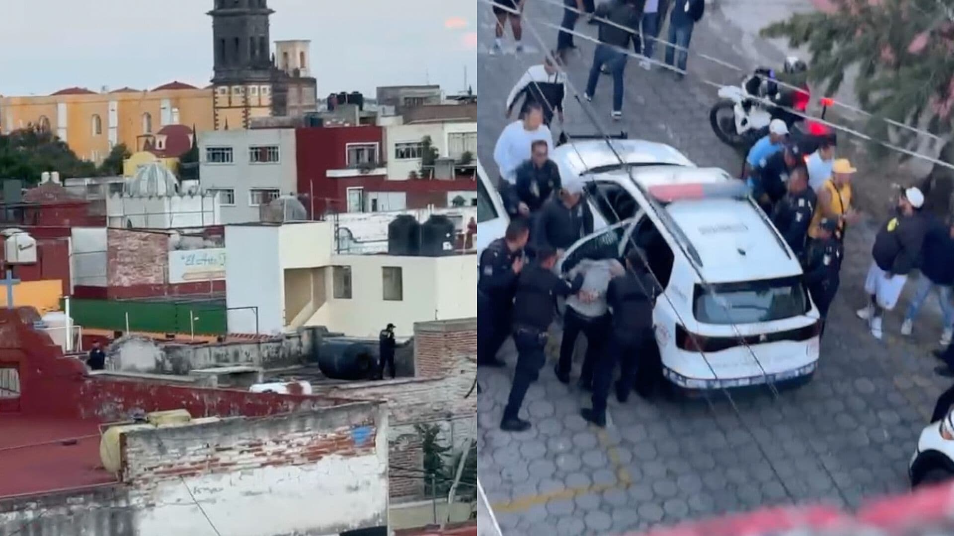 Asaltantes de Joyería Persecución por Robo Violento en Centro Histórico de Puebla
