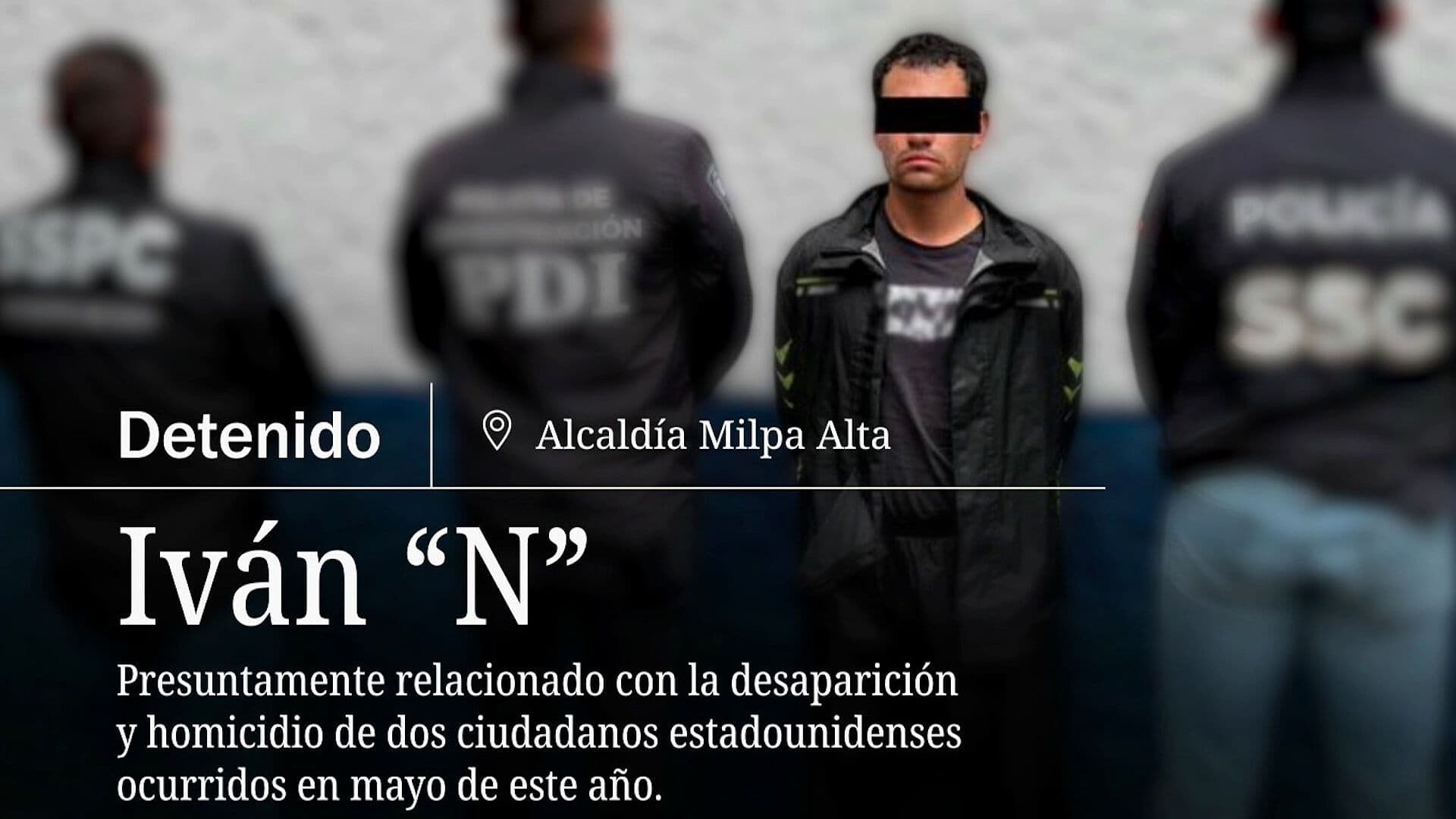Detuvieron a Octavo Implicado en Homicidio de Pareja Estadounidense Desaparecida en Tlalpan