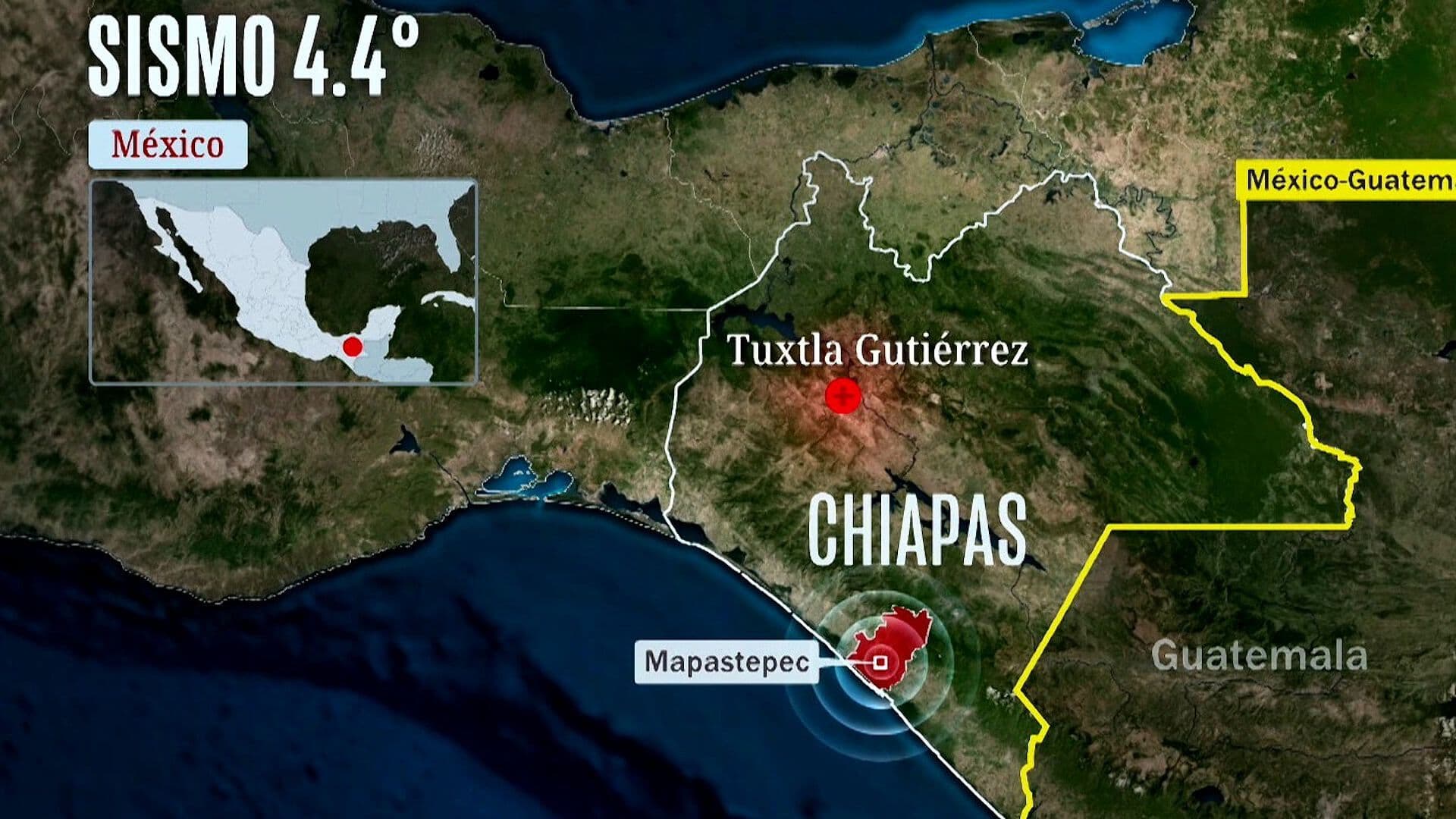 Siguen los Sismos en Chiapas: Tembló en Mapastepec y Huixtla Sin Reporte de Daños