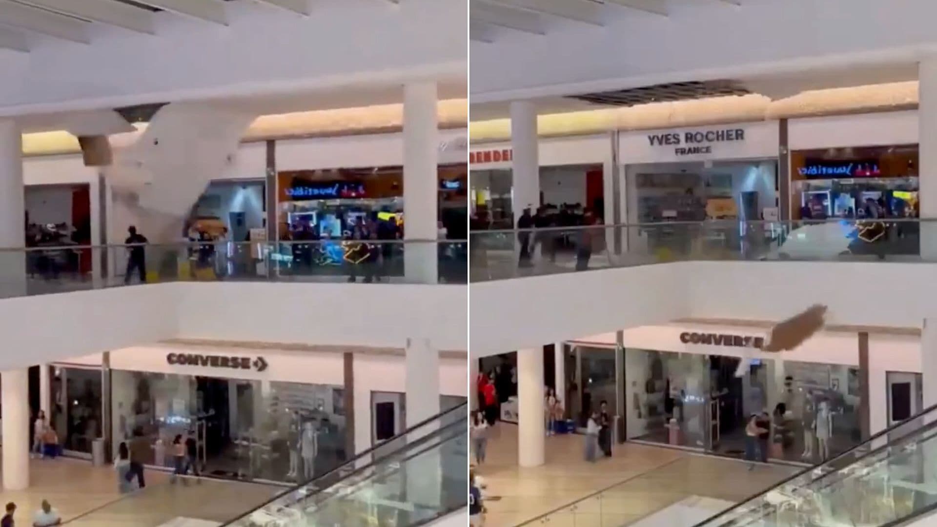 Tormenta en Gustavo A. Madero Derribó Plafón de Centro Comercial; No Hubo Lesionados