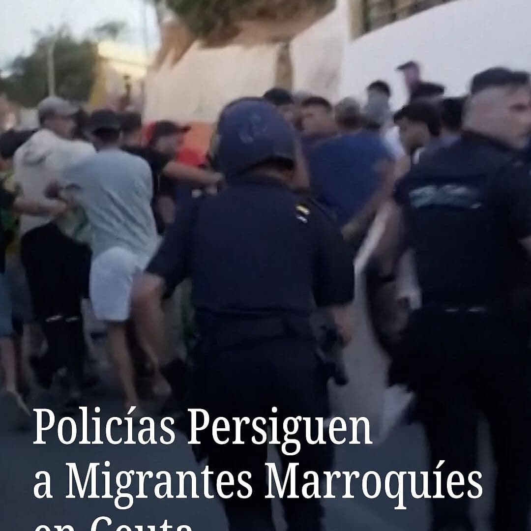 Policías Persiguen a Migrantes Marroquíes en Ceuta