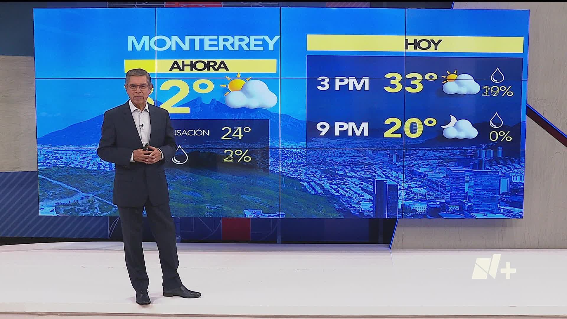 Clima en Nuevo León Pronóstico Vespertino del Lunes 3 de Agosto de 2026