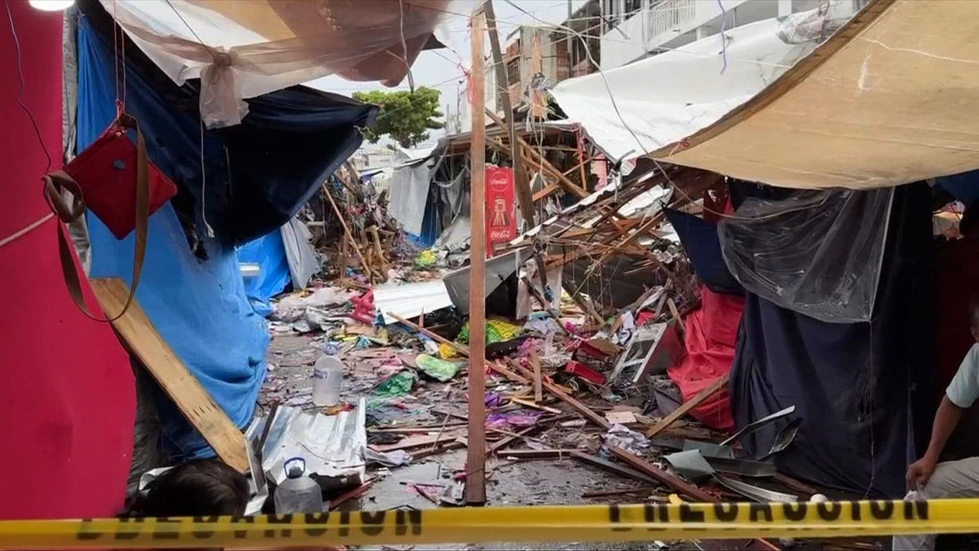 VIDEO: Así Quedó el Mercado Central de Acapulco Tras Explosión de Tanque de Gas