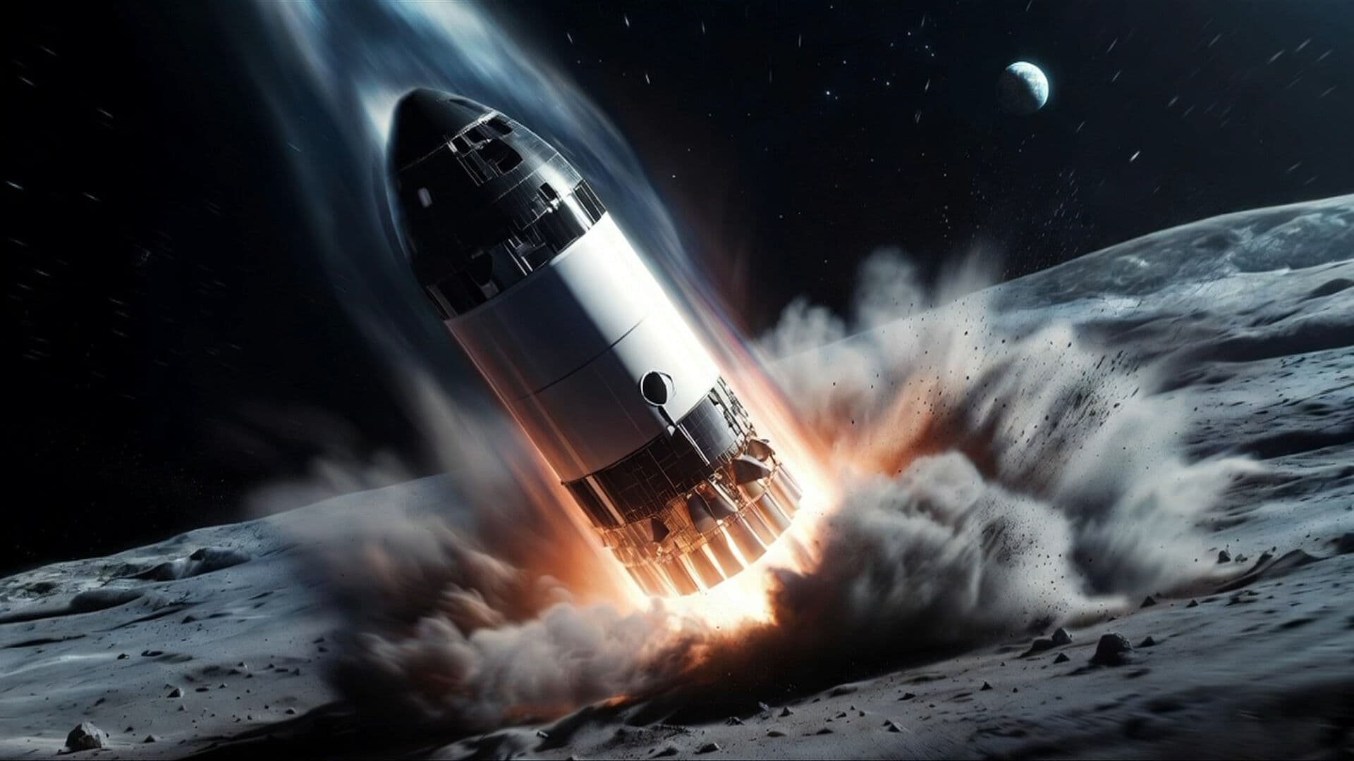 Luna Recibirá Impacto de Restos de Cohete Espacial Lanzado el Año Pasado por Space X