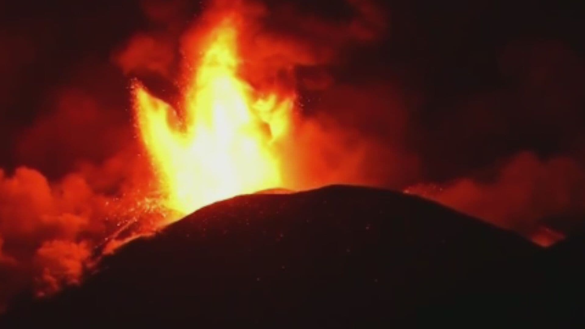 VIDEO: Momento Exacto de las Explosiones del Volcán Etna