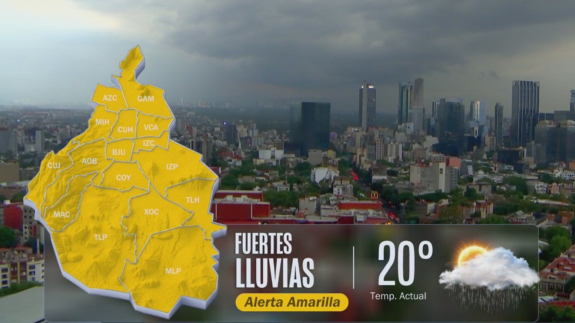 Gobierno de la Ciudad de México Activa Alerta Amarilla para Todas las Demarcaciones