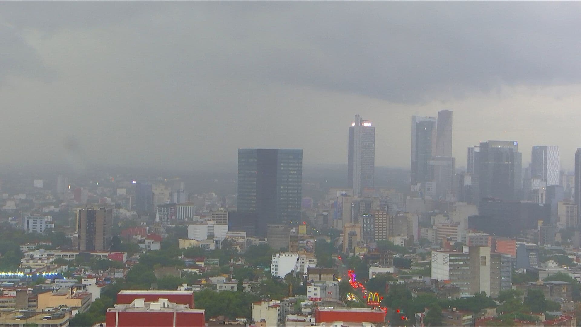 Lluvia Intensa Sorprende a la CDMX; Así se Ve desde la Antena de N+