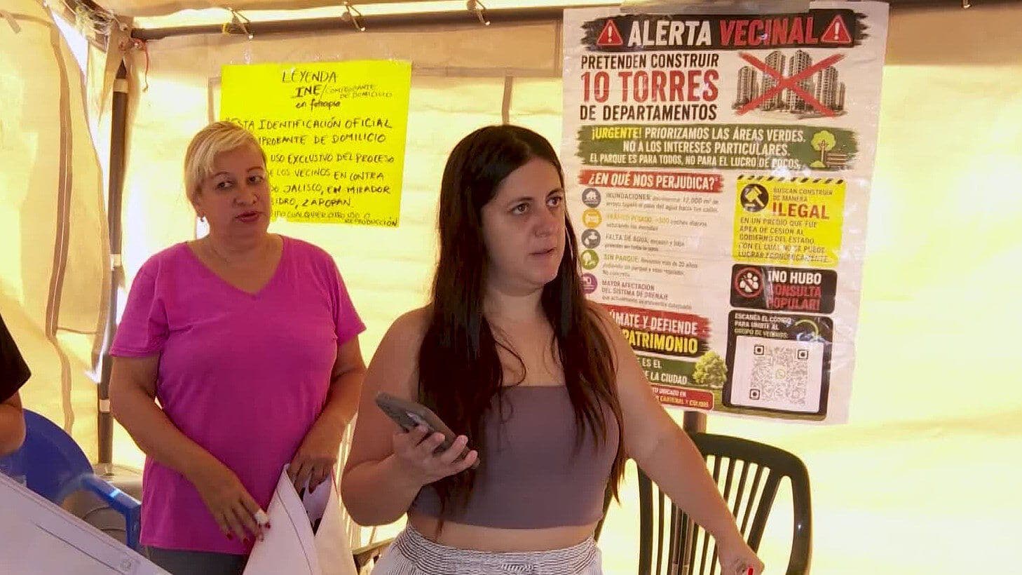 Vecinos de Zapopan se Manifiestan por la Construcción de Casas para Policías en un Área Verde