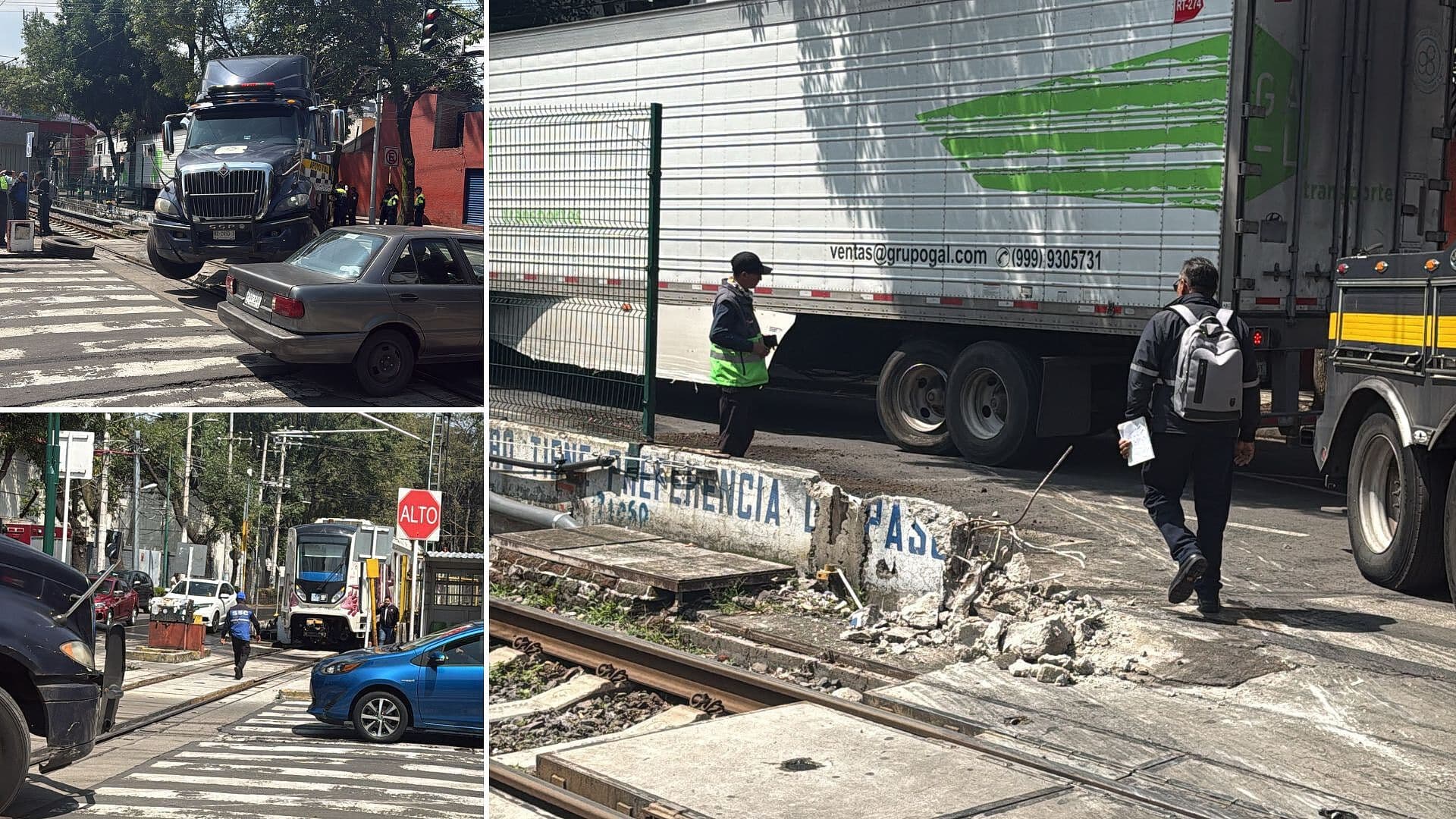 Suspenden Tren Ligero Tras Impacto de Tráiler en Estación Xomali, Tlalpan
