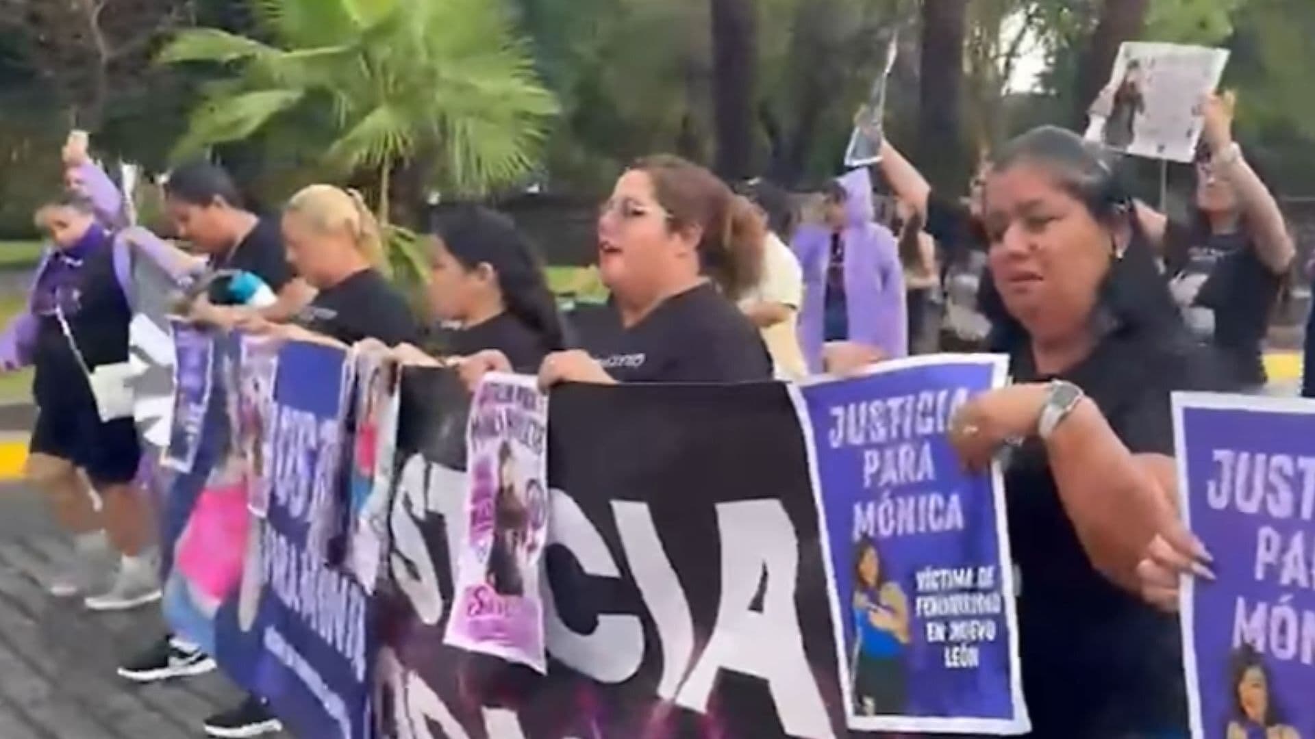 Marchan para Exigir Justicia por Feminicidio de Mónica Briseth en Nuevo León