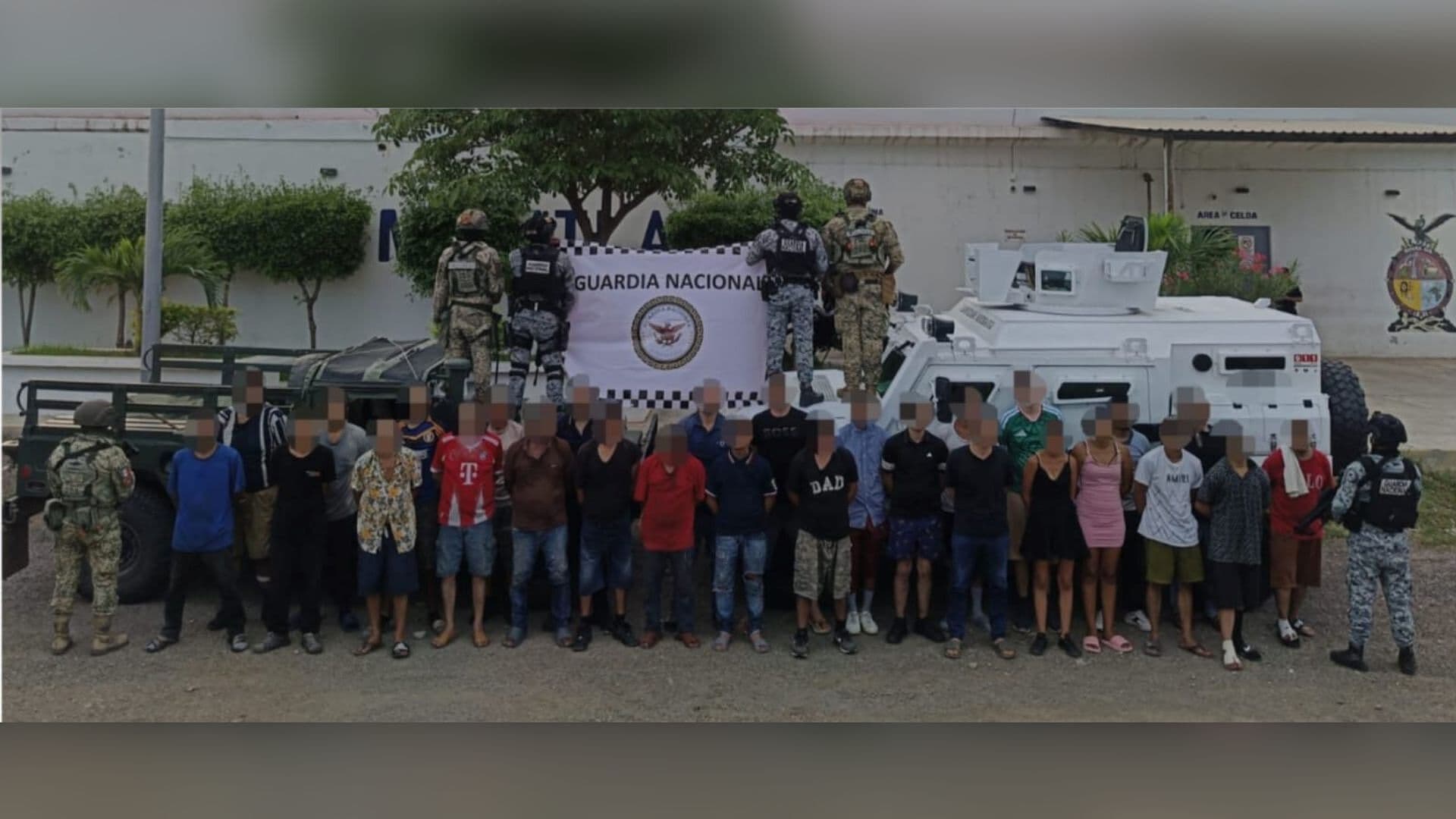 Grupo Interinstitucional Detuvo a 28 Personas y Aseguró 15 Armas en Mazatlán, Sinaloa