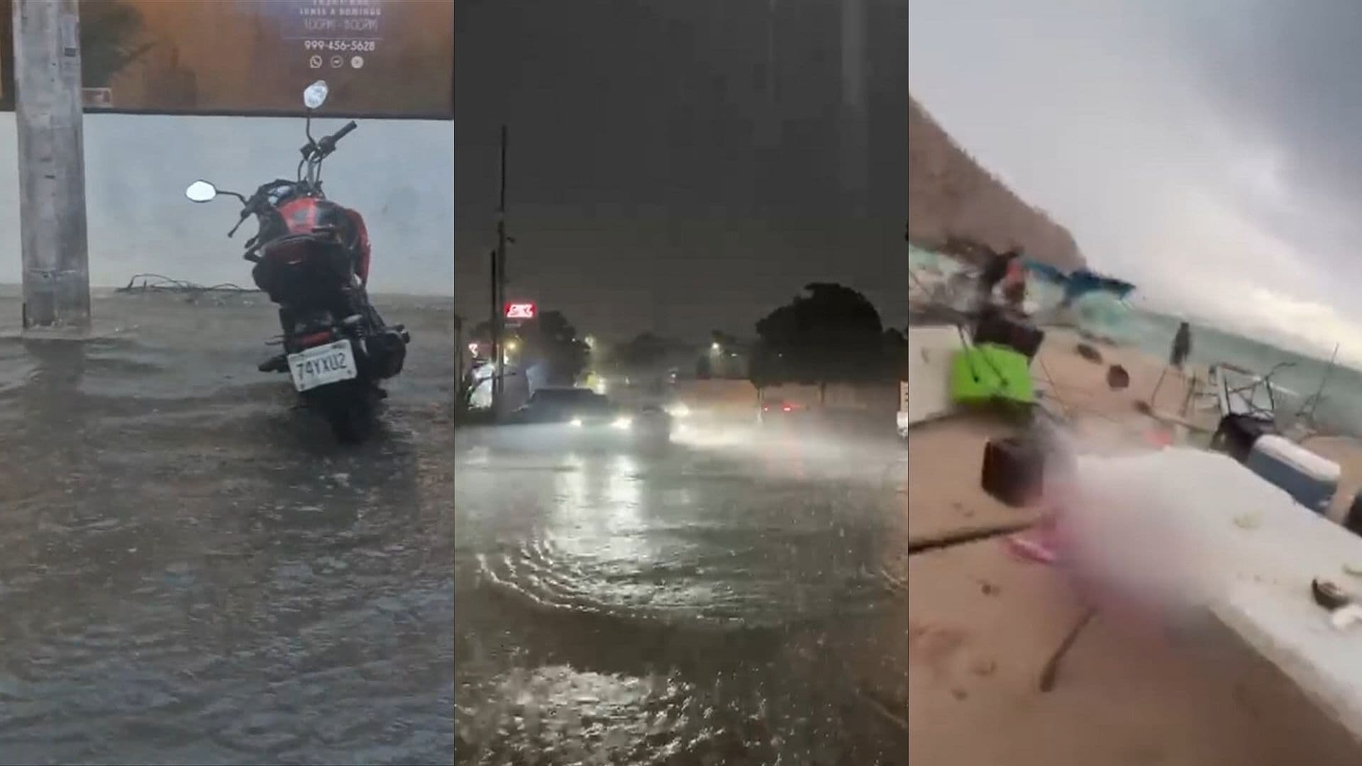 Lluvias Dejan Afectaciones en Distintos Estados de la República Mexicana; Así se Vio