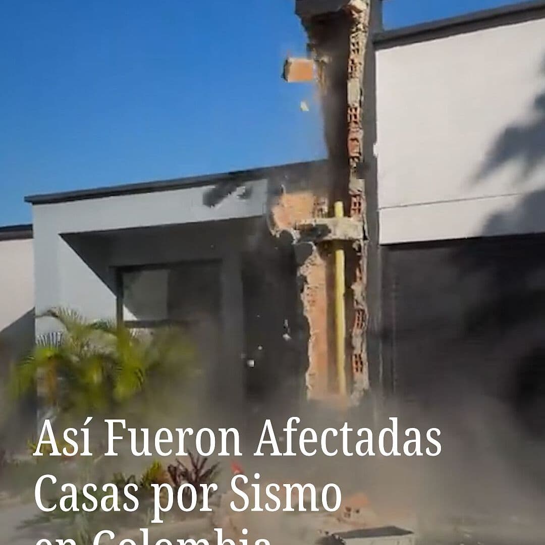Así Fueron Afectadas Casas por Sismo en Colombia