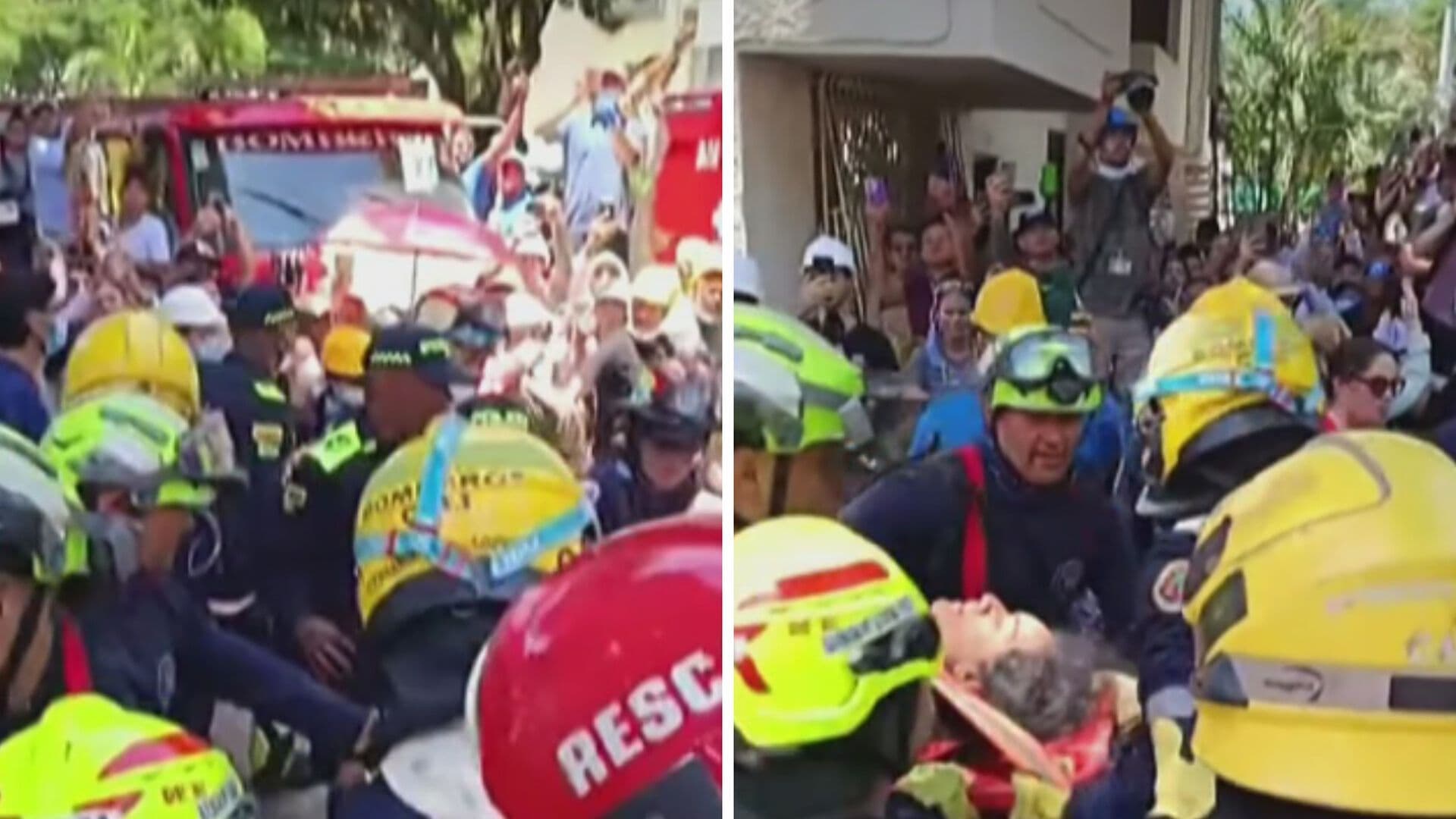 VIDEO | Emotivo Rescate: Mujer Sale de los Escombros entre Aplausos en Colombia