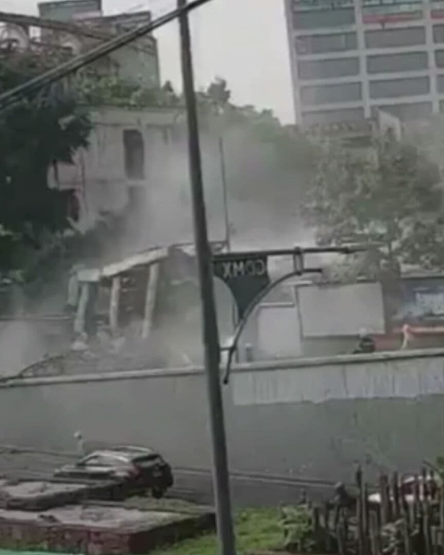 VIDEO | Momento Exacto del Colapso de Edificio en la Colonia Escandón, CDMX