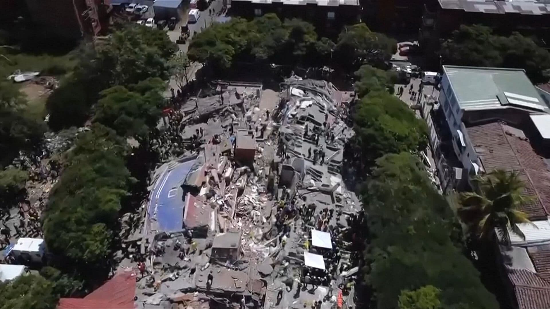 Así se Ve Desde el Aire Destrozos por Sismo en Cali, Colombia