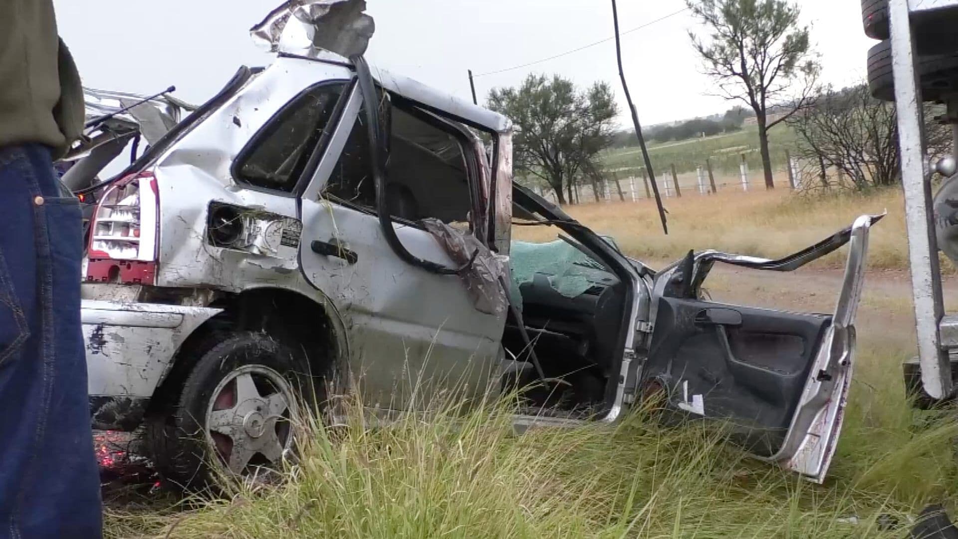 Choque Entre Auto y Camión Deja 7 Lesionados en Ojocaliente, Zacatecas