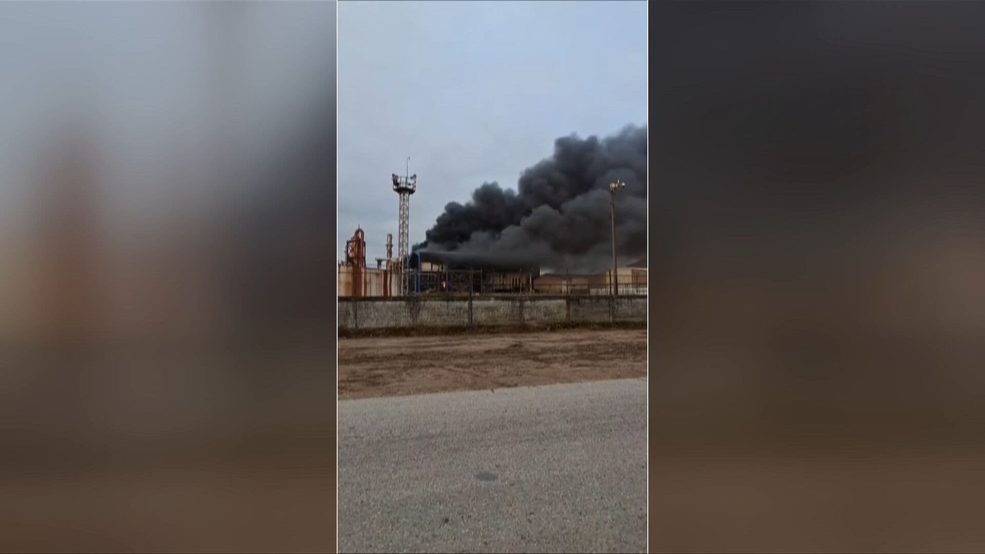 Incendio en Fábrica Azucarera del Municipio de Cárdenas, Tabasco