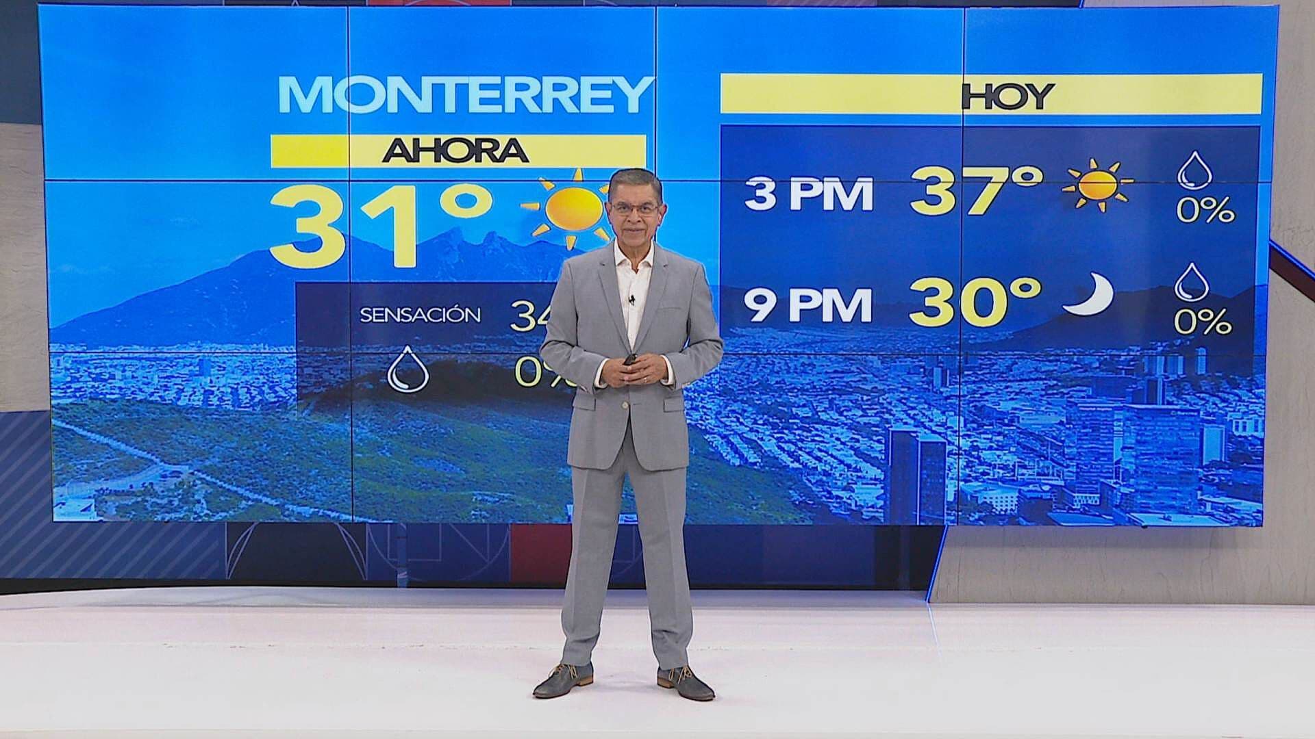 Clima en Nuevo León Pronóstico Vespertino del Miércoles 12 de Agosto de 2026