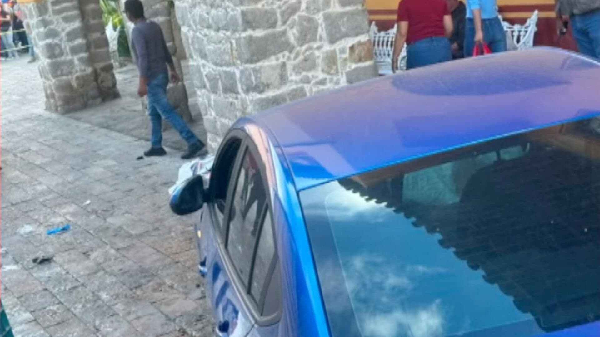 Accidente Choque Personas Atropelladas Automóvil Centro Histórico Zacatlán Puebla