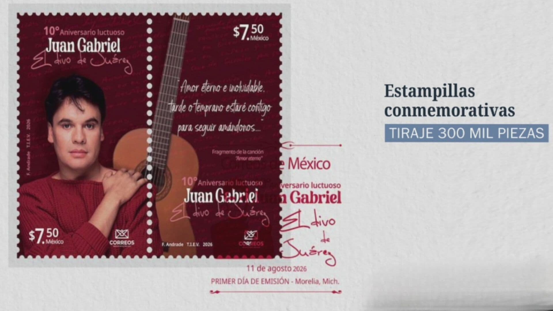 Juan Gabriel es Homenajeado con Estampilla Postal por Correos de México; Así Es