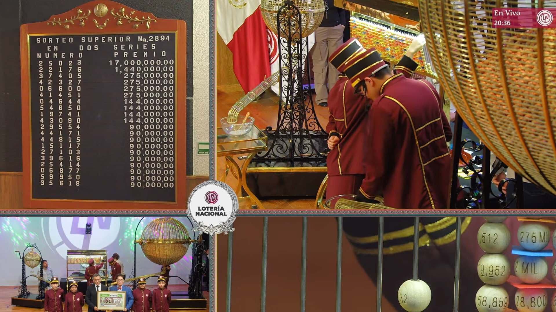 Resultado Premio Mayor Sorteo Superior 2894 de la Lotería Nacional de Hoy 14 de Agosto 2026
