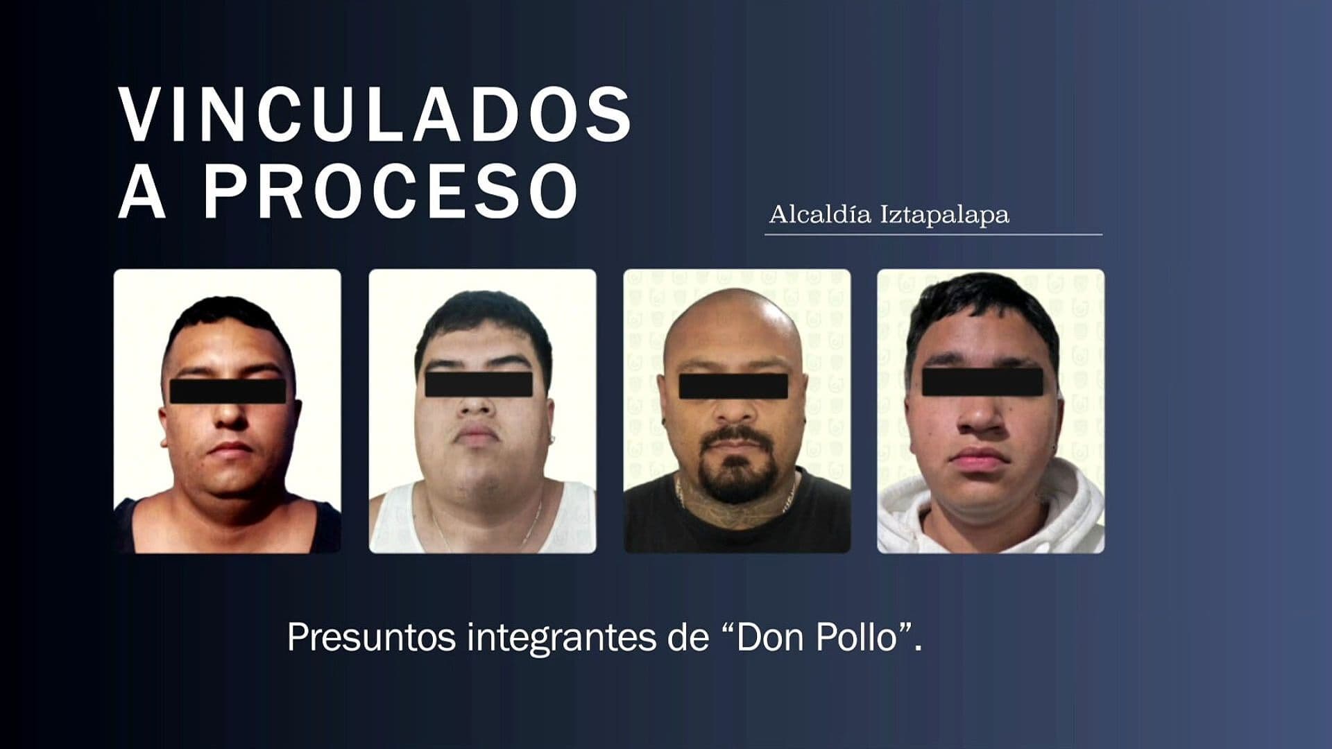 Vinculan a Proceso a Cuatro Presuntos Integrantes de “Don Pollo” en Iztapalapa, CDMX