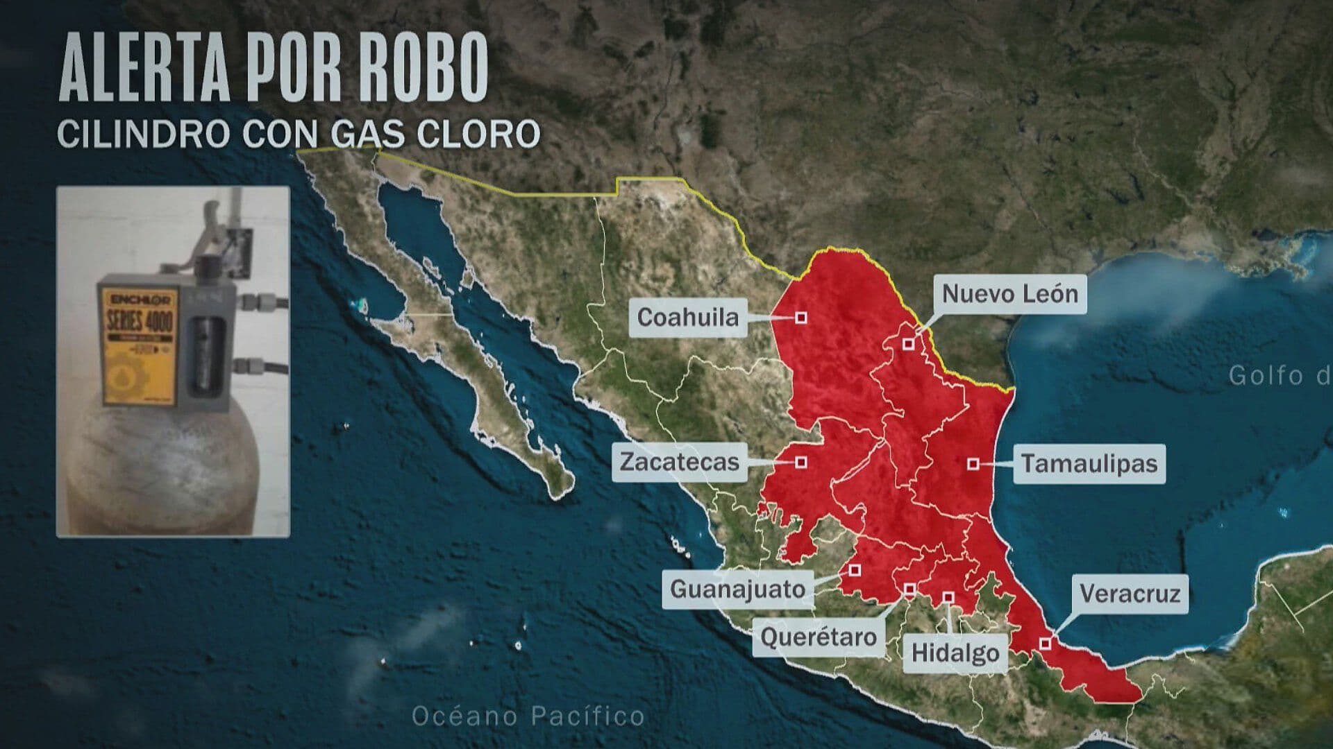 Protección Civil Localiza Cilindro de Gas Cloro Sustraído; Esto Sabemos