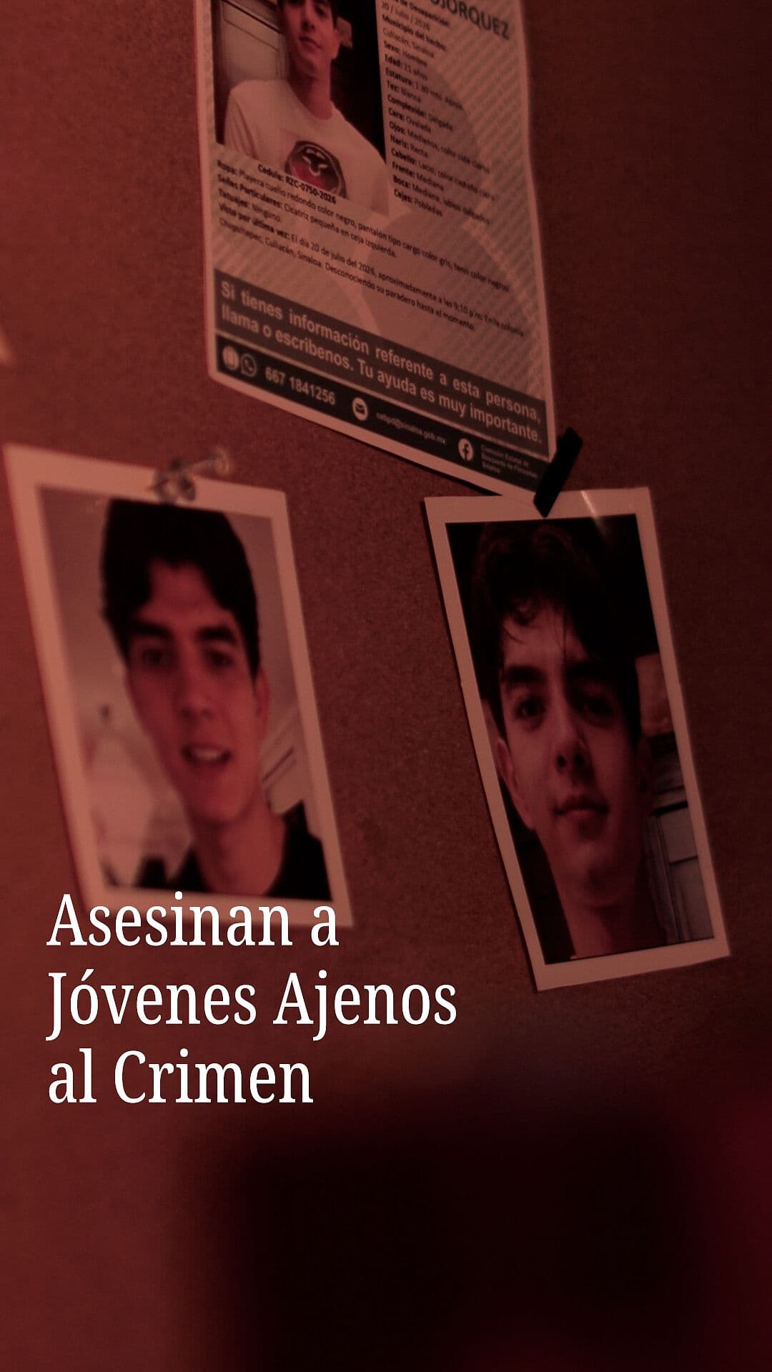 Asesinan a Jóvenes Ajenos al Crimen