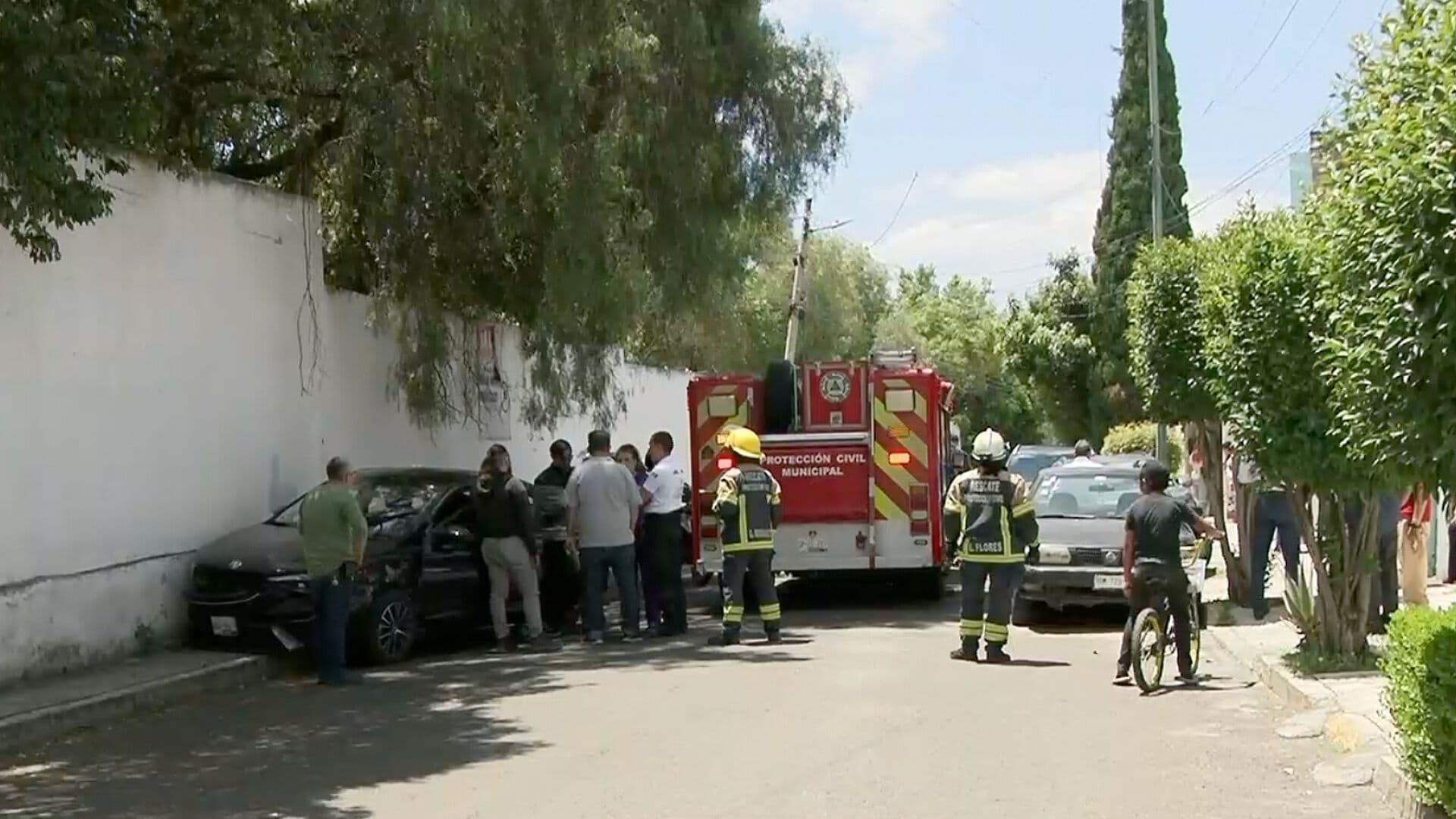 Accidente Choque Múltiple Taxi Aplicación Dos Vehículos Panteón La Piedad Puebla