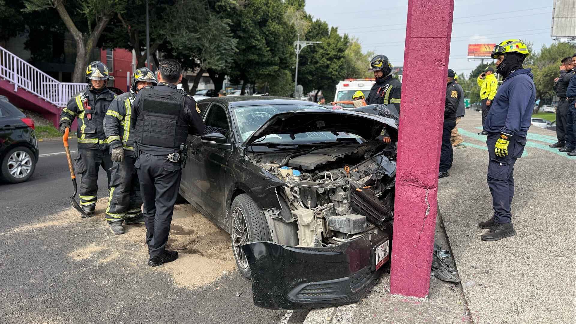 Conductor Ebrio Provoca Accidente y Caos Vial en Viaducto, Alcaldía Iztacalco