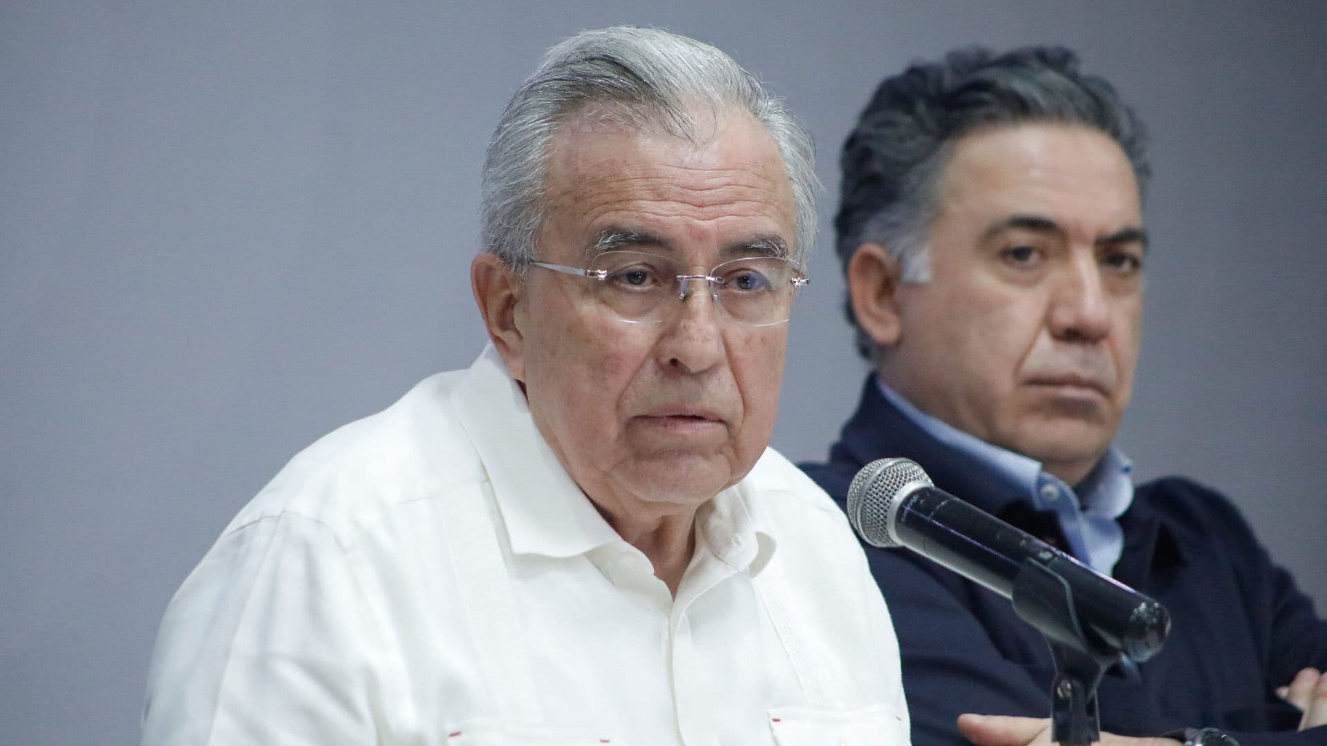Momento en que Rocha Moya Regresa al Palacio de Gobierno para Retomar su Cargo