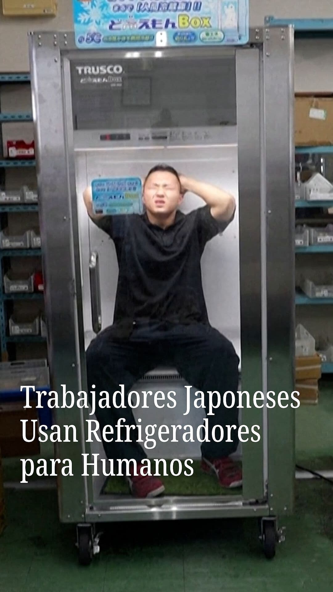Trabajadores Japoneses Usan Refrigeradores para Humanos