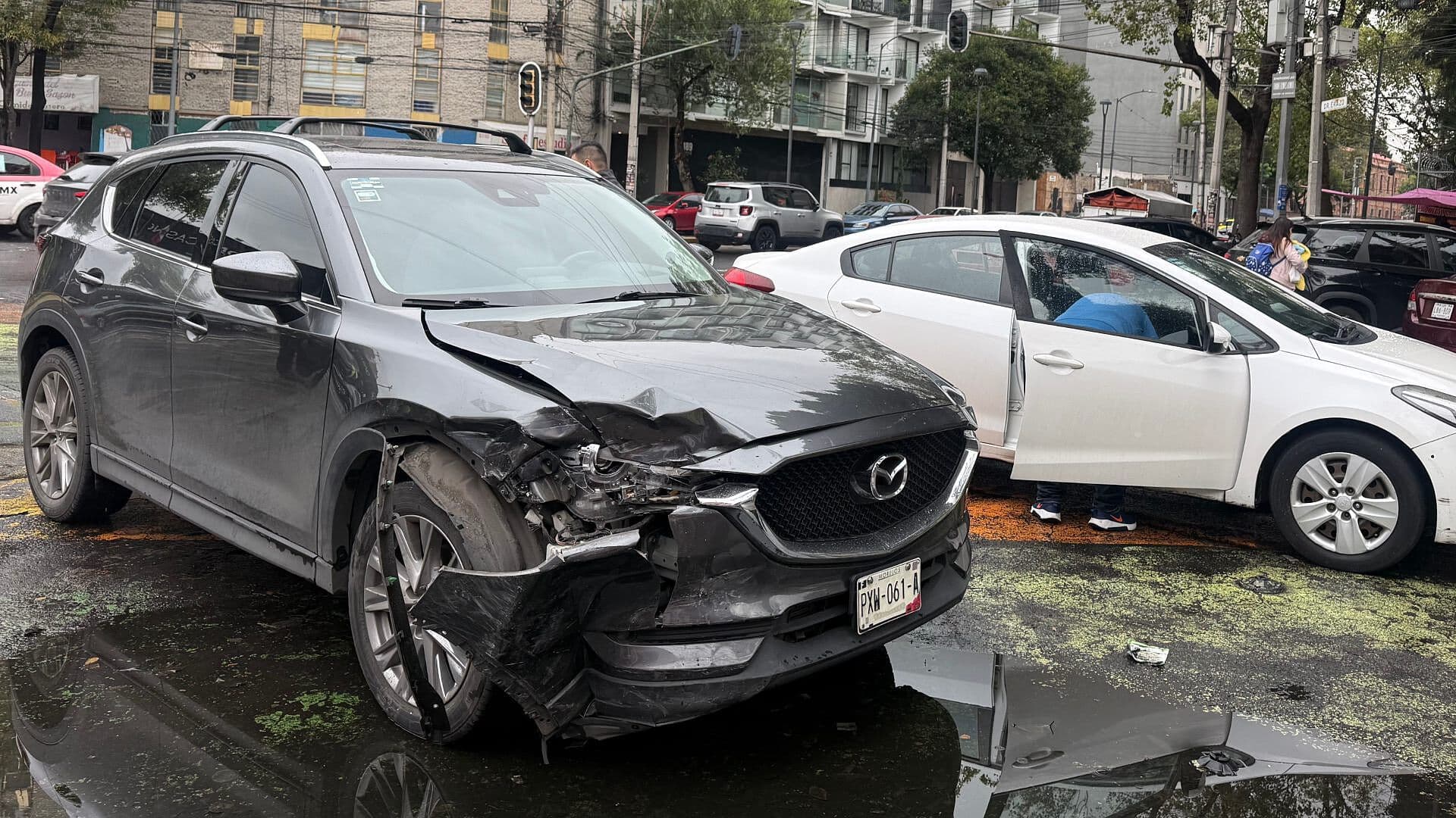 Choque Deja Un Lesionado en la Colonia Doctores, CDMX