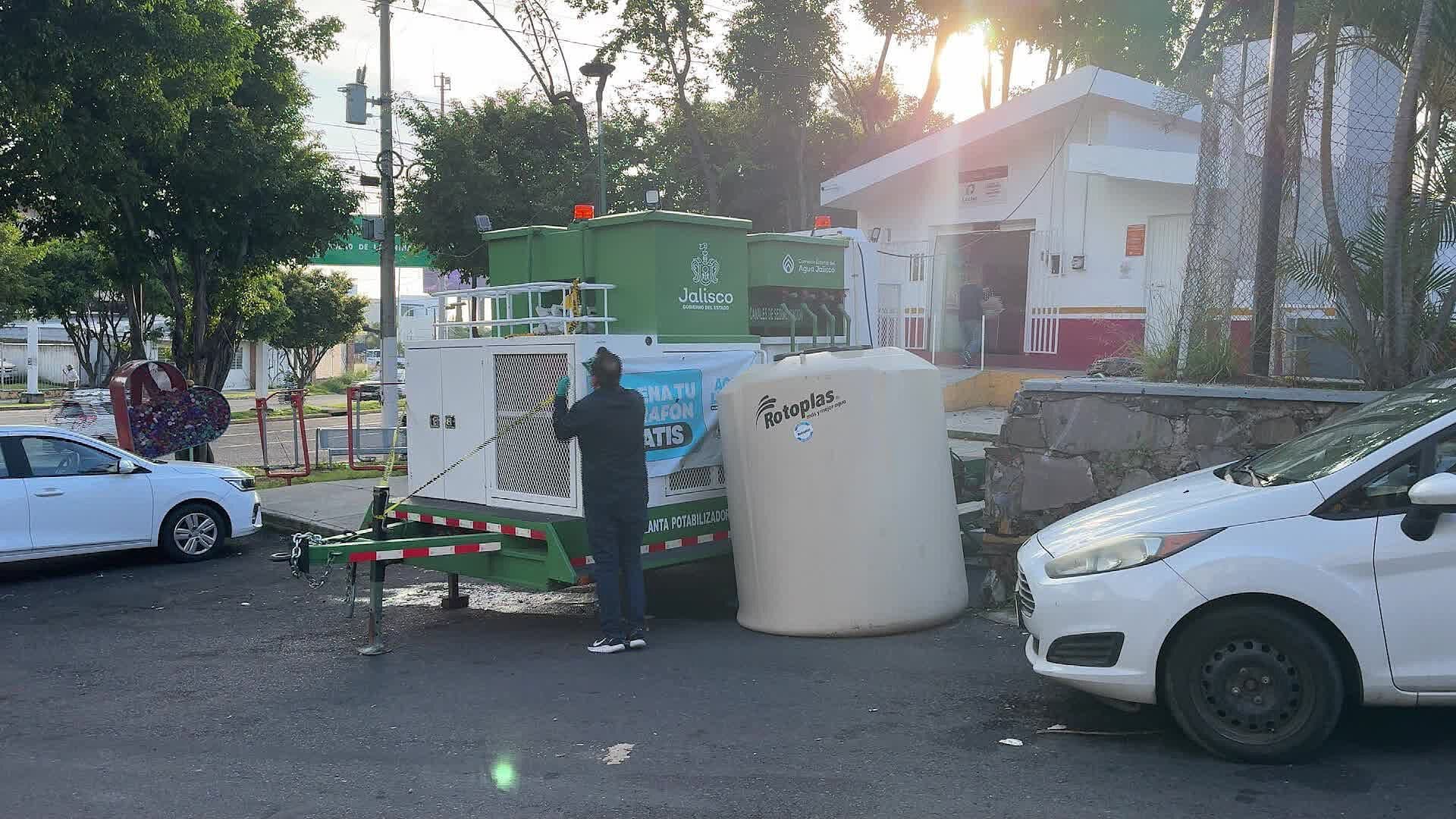 Llega la Planta Potabilizadora Móvil a la Colonia Loma Bonita Ejidal, en Zapopan