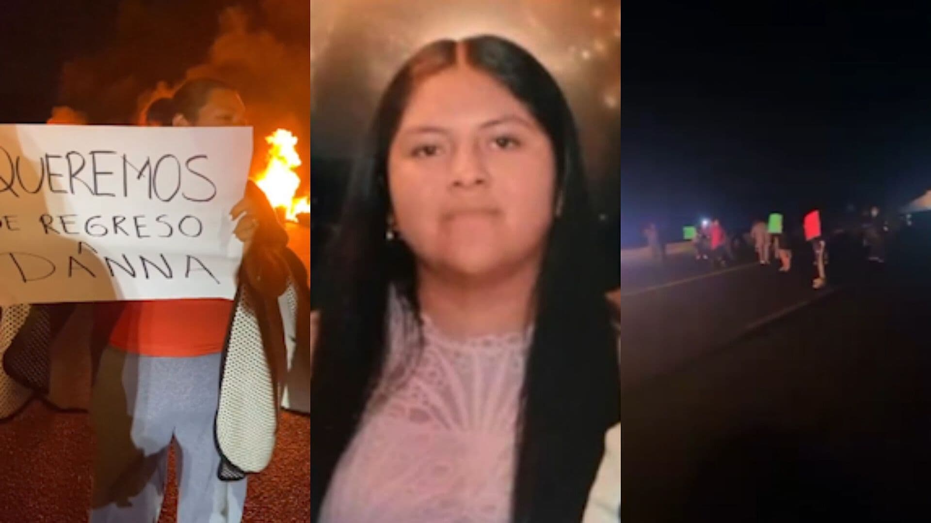 Bloqueo Autopista Puebla Orizaba por Desaparición Danna Yeudiel Santos Hernández